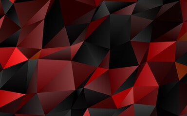 Fototapeta premium Light Red vector polygonal pattern.