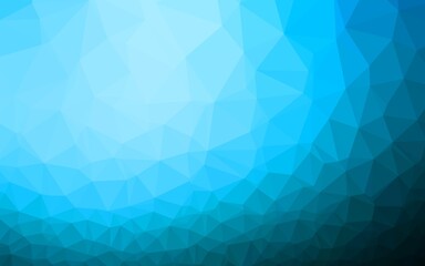 Fototapeta premium Light BLUE vector low poly texture.