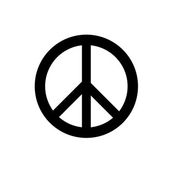 peace icon symbol flat illustration
