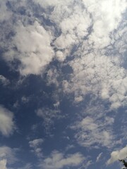 blue sky with clouds