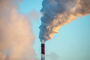 Air pollution and the problem of global warming after a release of CO2 into the atmosphere from the...