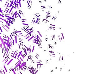 Light Purple vector background with straight lines.