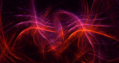 3D rendering abstract colorful fractal light background