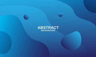 Abstract blue liquid wave background. Fluid shapes composition. Eps10 vector
