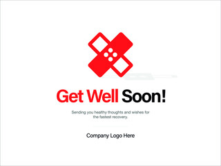 Obraz premium Get Well Soon Greeting Cards