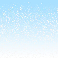 Random white dots Christmas background. Subtle fly