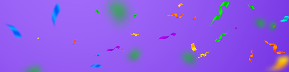 Streamers and confetti. Festive streamers tinsel a