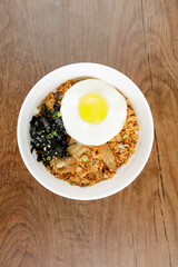 Delicious Korean food Tuna Kimchi Fried Rice