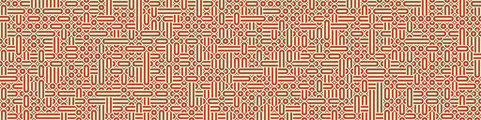 Abstract Geometric Pattern generative computational art illustration