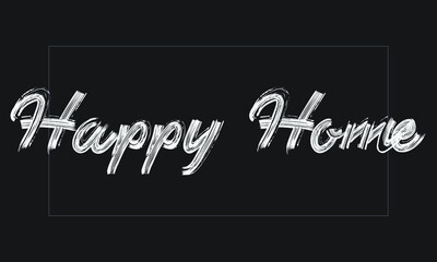 Typography Handwritten modern brush lettering words in white text and phrase isolated on the Black background