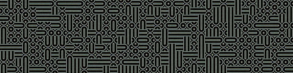 Abstract Geometric Pattern generative computational art illustration