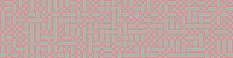 Abstract Geometric Pattern generative computational art illustration