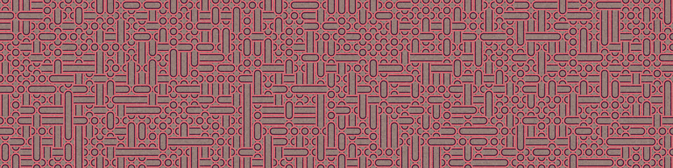 Abstract Geometric Pattern generative computational art illustration