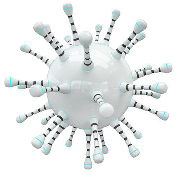 Virus 3D Illustration