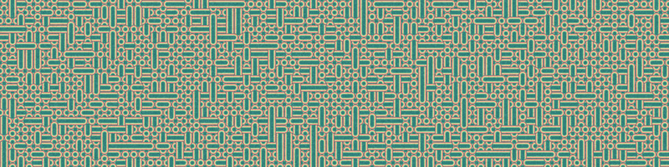 Fototapeta premium Abstract Geometric Pattern generative computational art illustration