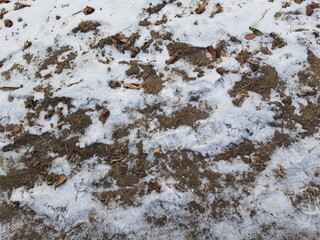 winter little snow ground texture_01