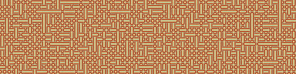 Abstract Geometric Pattern generative computational art illustration