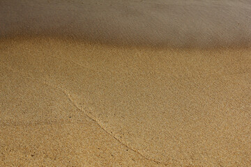 wet sand in the beach