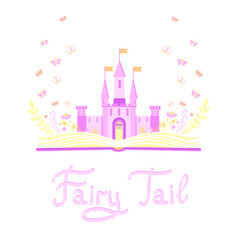 Fototapeta na wymiar fairy taile princess set on the white background