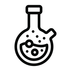 
A trendy solid icon of straus flask
