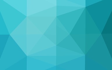 Light BLUE vector abstract polygonal cover.