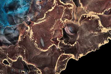 Alcohol ink art.Mixing liquid paints. Modern, abstract colorful background, wallpaper. Marble texture.Translucent colors