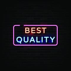 Obraz premium Best Quality Neon Signs Vector. Design Template Neon Style