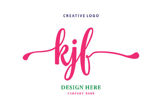 KJF lettering logo is simple, easy to understand and authoritative