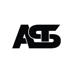 AST letter monogram logo design vector