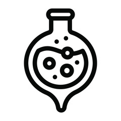 
Editable solid icon of chemical potion
