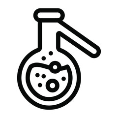 
Editable solid icon of chemical potion
