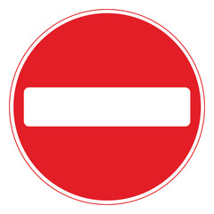 No entry for vehicular trafic signs