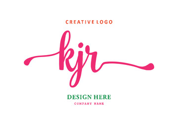 KJR lettering logo is simple, easy to understand and authoritative