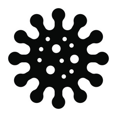 
A virus shape icon, coronavirus, infection concept
