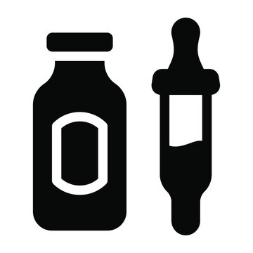 
A Solid Icon Of Vaccine In Editable Design
