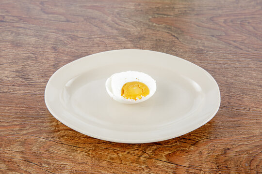 a half cut salted egg