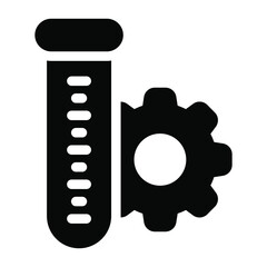 
An icon of solid lab management in editable design
