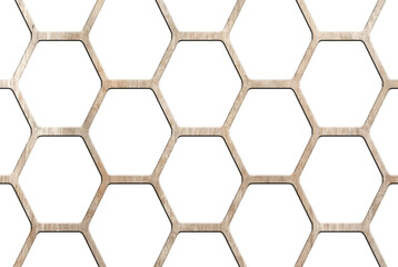 Grille bois en nids d’abeilles 