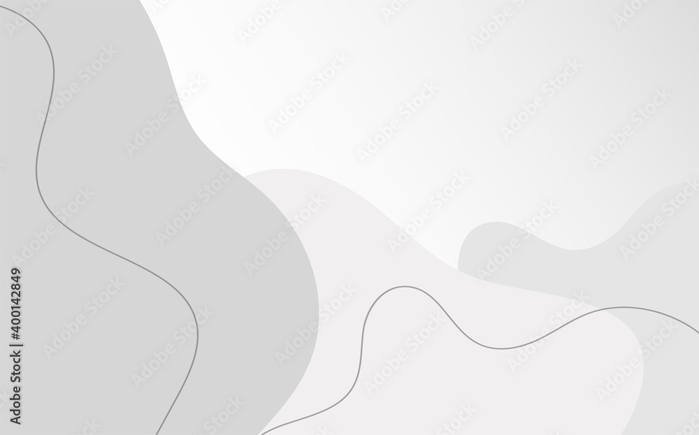 Poster abstract wavy gray color illustration. dynamic web background with waves