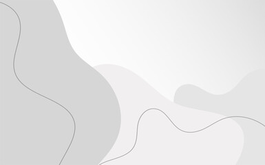 Abstract wavy gray color illustration. Dynamic web background with waves