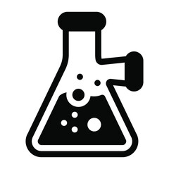 
Editable solid icon of chemical potion
