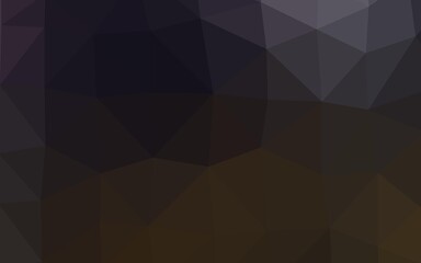 Dark Black vector low poly layout.