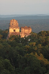 Obraz premium View of the ruins of the ancient Mayan Tikal city. Guatemala.