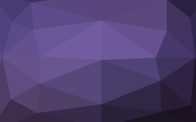 Dark Purple vector triangle mosaic texture.