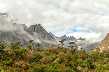 Mountains of Sikkim, India