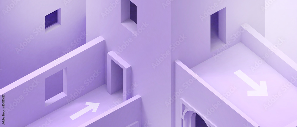 Poster abstract architecture background modern futuristic wall concepts origami paper and minimal simple on