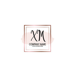 Initial XM Handwriting, Wedding Monogram Logo Design, Modern Minimalistic and Floral templates for Invitation cards