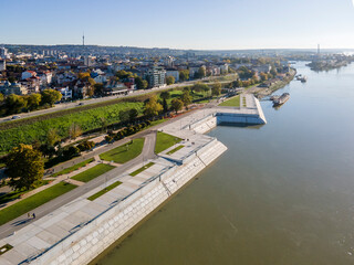 Danube River and City of Ruse, Bulgaria