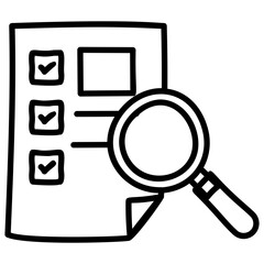 List review icon isolated on white background 