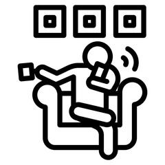 Smartphone Usage Pictogram  